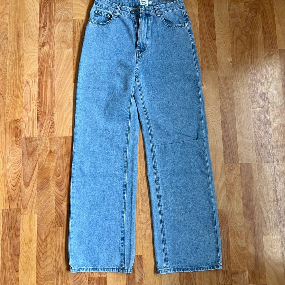 Princess Polly Light Blue 💯 Cotton High Rise Denim Jeans Jeans sz 4